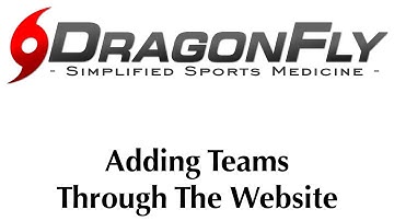 Adding Teams Through The Website