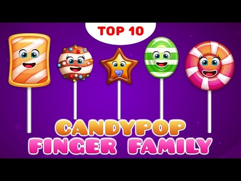 Candy Finger Family Song | Top 10 Finger Family Songs | Daddy Finger Rhyme