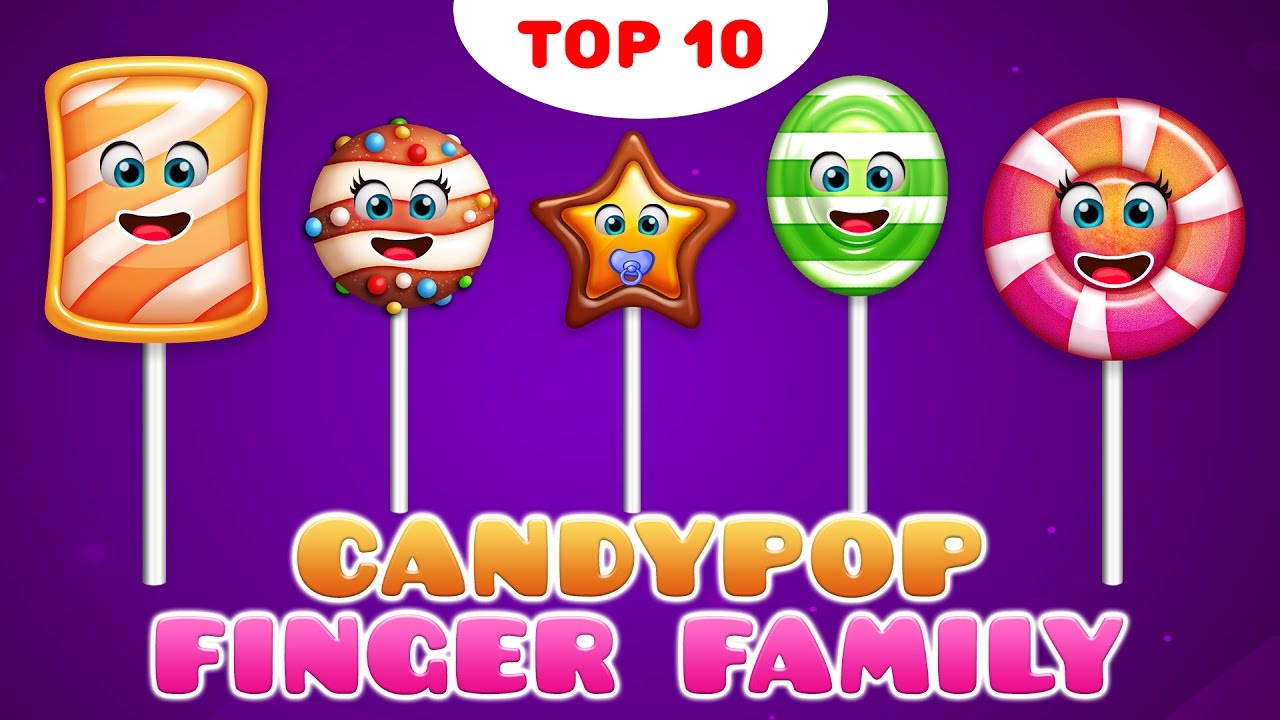 Candy Finger Family Song | Top 10 Finger Family Songs | Daddy Finger Rhyme - YouTube