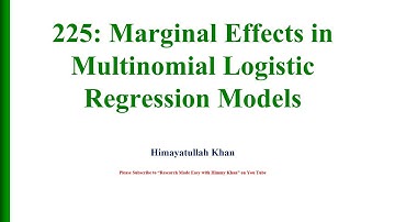 225 How to Compute Marginal Effects in Multinomial Logistic Regression Models using Stata?
