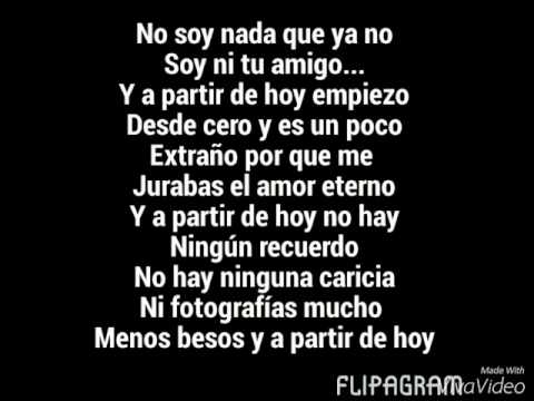 A partir de hoy- Cornelio vega jr. Letra