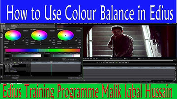 How to Use Colour Balance Video Filters In Edius,  Training Programme IN Urdu Hindi