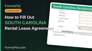 How to Fill Out a South Carolina Rental Lease Agreement (Step by Step)