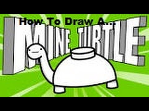 how to draw a Mine Turtle (from ASDF)