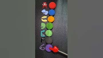 Alphabet lore A to G Experiment #colormixing #satisfying #alphabetlore #redpikmi