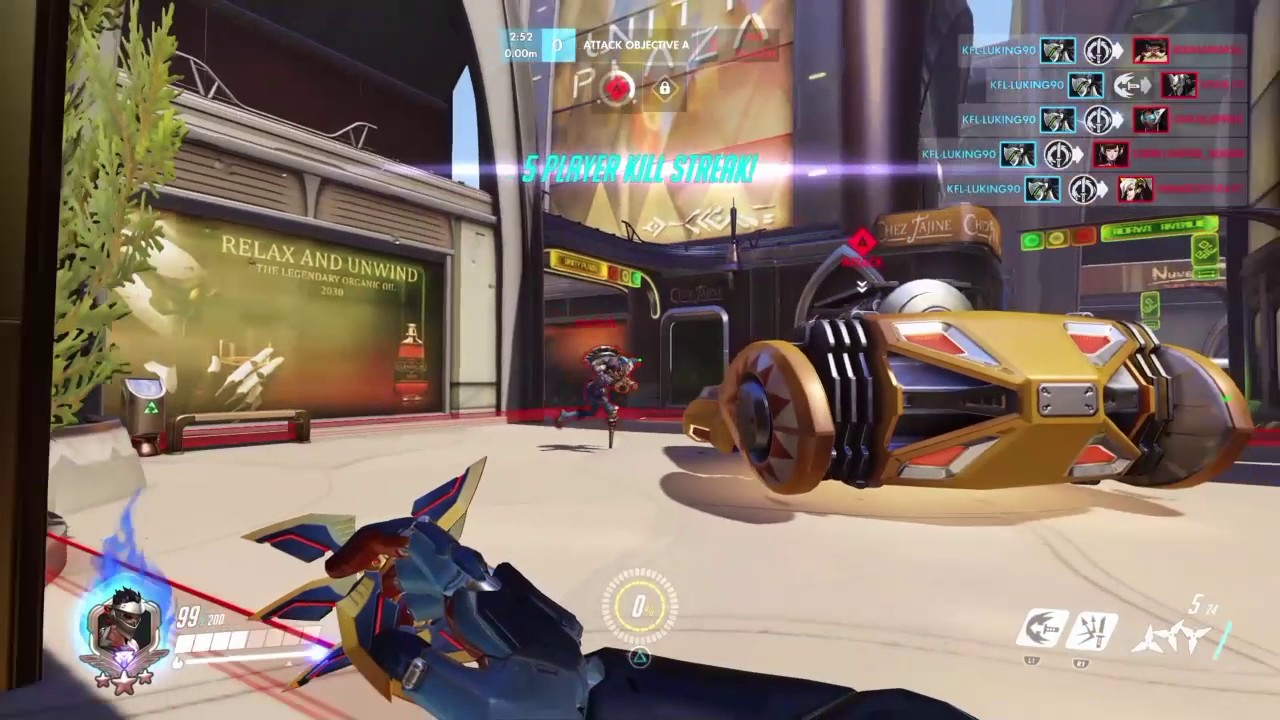 Overwatch: Genji full team (PS4)