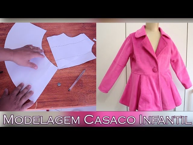 Modelagem Casaco Infantil - Godê com Prega