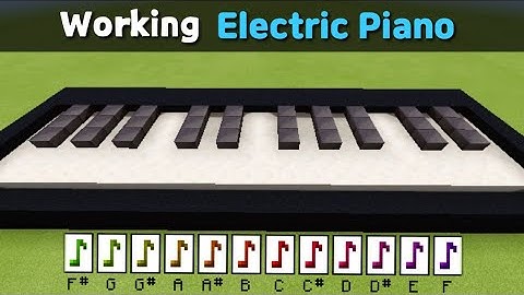 Working Electric Piano in Minecraft PE (Command Block Creation) Bedrock Edition