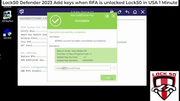 Defender 2023 USA Spare Key Add Key Lock50 1 Minute Job