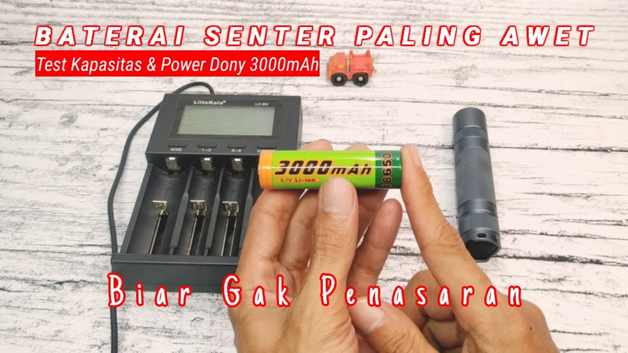 Baterai Senter DONY 3000mAh APAKAH PALING AWET