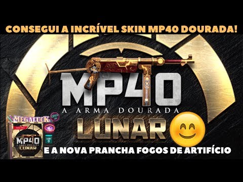 GANHEI A MELHOR SKIN MP40 DOURADA NO ARMA ROYALE DO FREE FIRE