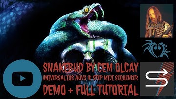 SnakeBud - 16 Step, AUV3 Midi Sequencer For iPad + iPhone - Demo, Tutorial + Giveaway.