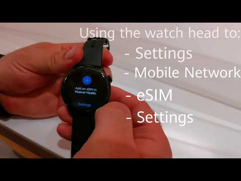 Setting your Huawei Watch 3 eSIM with Vodafone