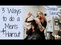 HOW TO CUT MENS HAIR Using Clippers & Scissors DETAILED TUTORIAL