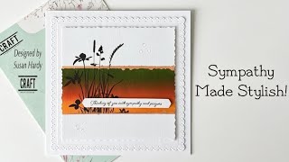 Easy .. Stylish Sympathy card .. Craftaddictionuk.. Coupon code Susan5