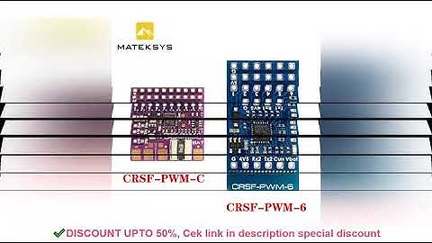 ✔️MATEK Mateksys CRSF TO PWM CONVERTER CRSF-PWM-6 / CRSF-PWM-C For CRSF Protocol Receiver TBS Crossf