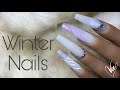 Easy Winter Nail Art | Acrylic Nail Tutorial