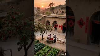 The Dusk On The Loess Slope Dyes The Days Into Honey Color