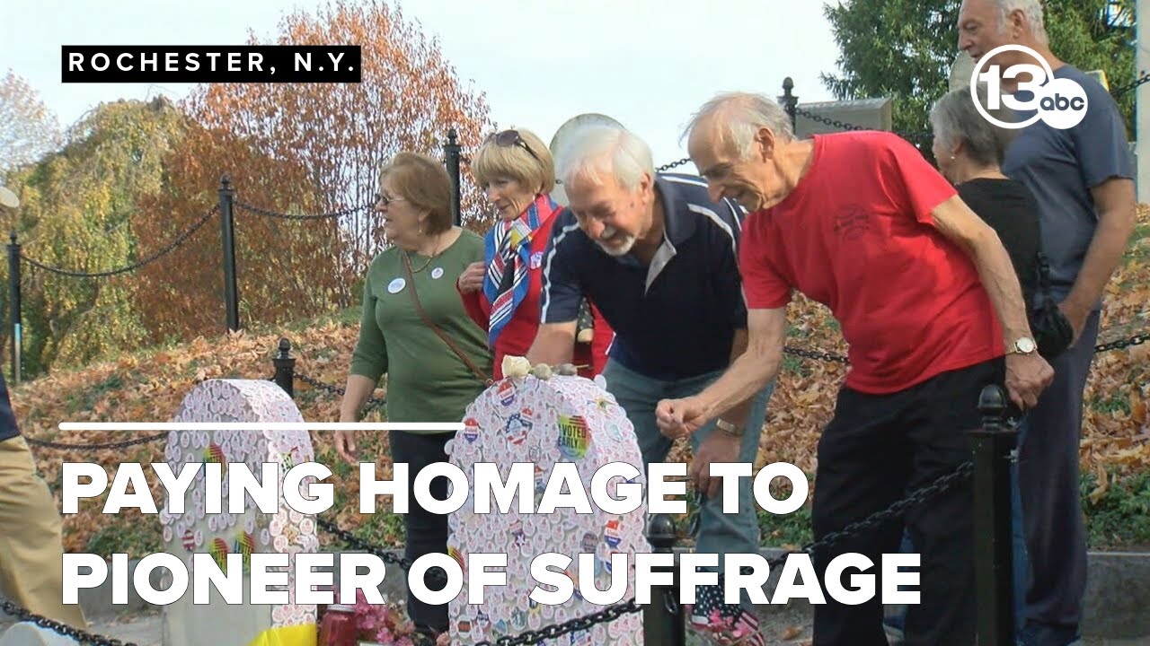 Voters from around the world visit Rochester to pay tribute to Susan B. Anthony on Election Day
