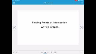 H Polynomials 8 Finding points of intersection of two graphs