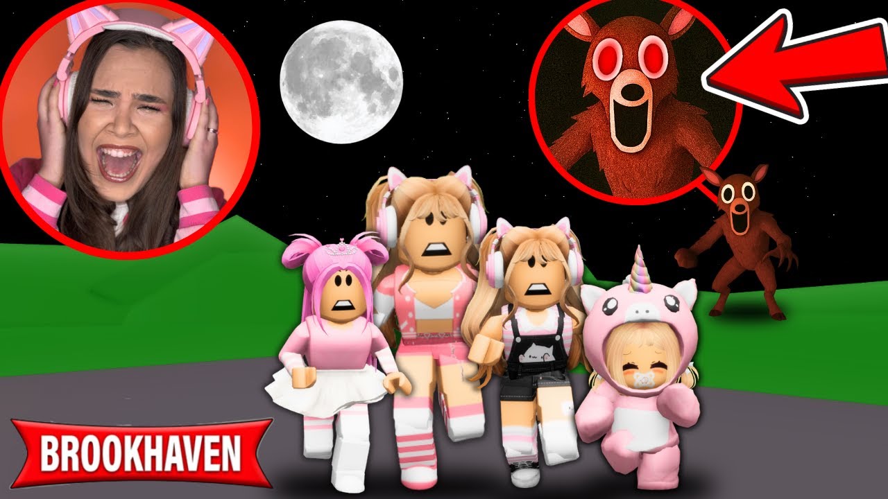 O MONSTRO de 99 NOITES NA FLORESTA tá PERSEGUINDO a GENTE em BROOKHAVEN