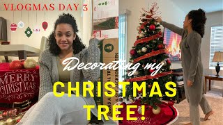 DECORATING MY CHRISTMAS TREE 2020 :VLOGMAS DAY 3