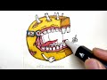 How to draw Alphabet Lore Zombie | Lettle C | 4K video