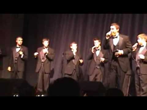 Straight No Chaser, Indiana University's male A Cappella group, sings Africa by Toto at Hanover College. November 2007. Soloist: Holland Nightenhelser. Check us out at sncproductions.com