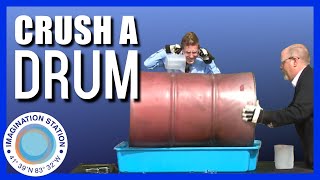 Crush a drum with air pressure by Imagination Station Toledo 698 views 1 year ago 5 minutes, 3 seconds