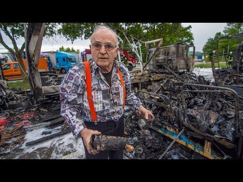 WOHNMOBIL VON ZDF-STAR LUDWIG IN FLAMMEN ++ BARES FÜR RARES ++ FEUER GREIFT ÜBER | EINSATZ FEUERWEHR