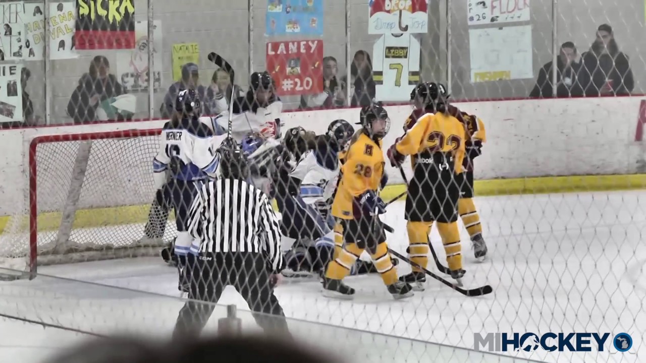 2017 Girls High School Hockey Division 1 title game Mercy vs
