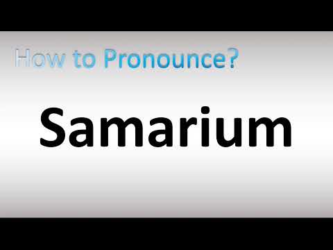 Video: Hoe word samarium verkry?