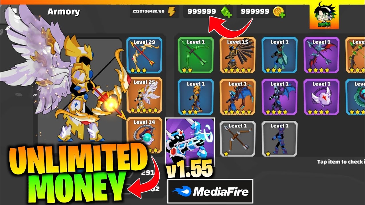 MOD‼️Stickfight Archer Mod Apk v1.55 Terbaru 2023 Stickfight Archer