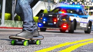 I robbed a bank on a SKATEBOARD!! (GTA 5 Mods)