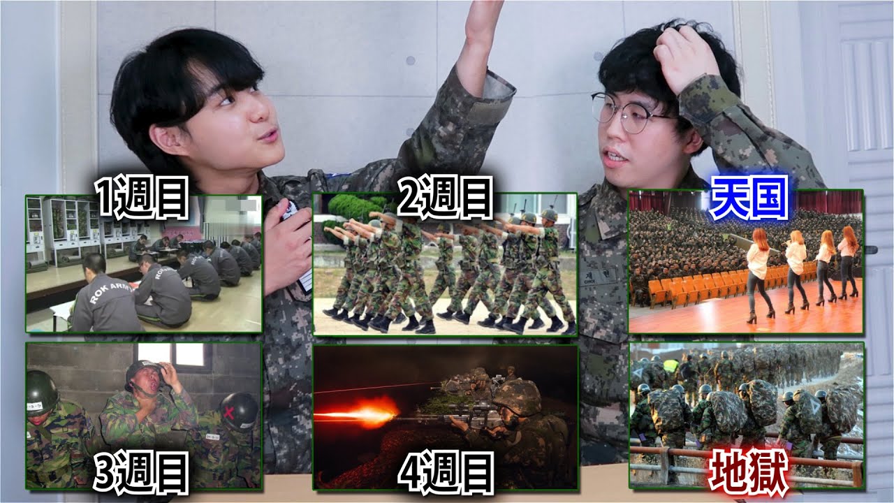 軍隊に入ってから韓国人男性に起こること Youtube