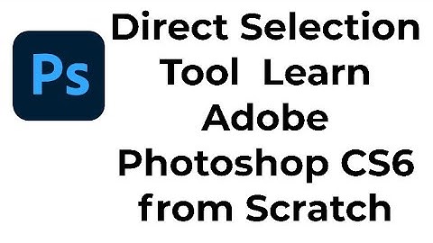 Direct Selection Tool Learn Adobe Photoshop CS6 from Scratch