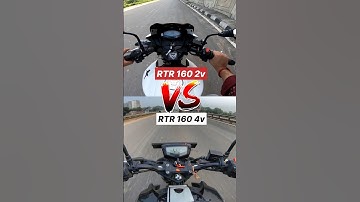 TVS Apache 160 2v VS Apache 160 4v 🔥 #shorts #rtr160