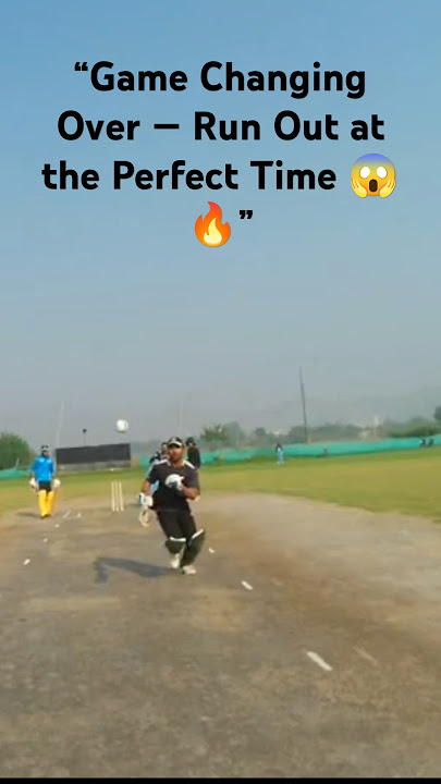 “Game Changing Over — Run Out at the Perfect Time 😱🔥”#shorts #sundaycricket #cricket