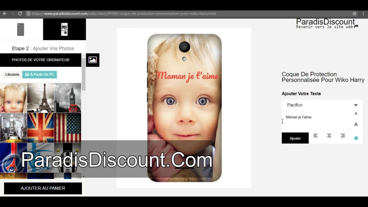 Personnaliser Coque De Protection Wiko Harry - ParadisDiscount.Com