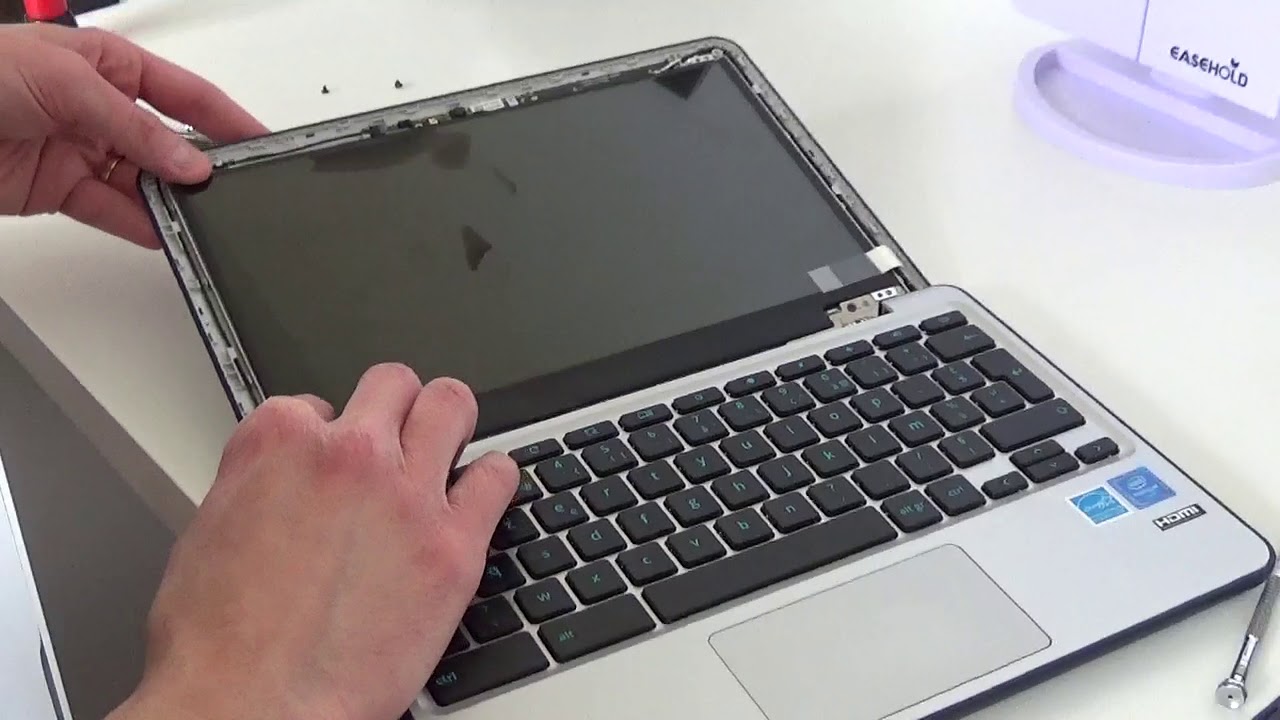 Laptop screen replacement / How to replace laptop screen Asus C202