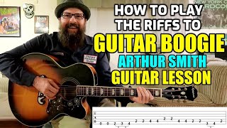 Video voorbeeld van "Guitar Boogie (Arthur Smith) - Guitar Lesson w/tabs"