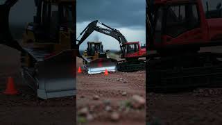RC Construction Chaos: Miniature Heavy Equipment vs. Thunderstorm! 🚧⚡