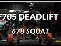 19 YEAR OLD SQUATS 678 LBS & DEADLIFTS 705 LBS | COLLEGE ATHLETE | POWERLIFTING MOTIVATION | WHEEZE