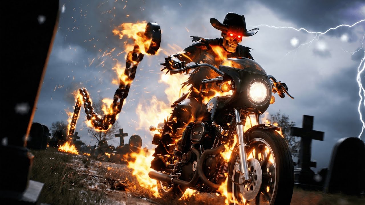 Dark Country for Ghost Riders | My Café Racer 🏍️🔥 | Biker Outlaw Music ...