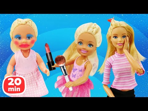 Barbie escolhe uma fantasia para Halloween! Vídeos para meninas com boneca  Barbie em português  A Barbie está escolhendo a sua fantasia de Halloween.  Primeiro, ela quer usar as roupas de Lady