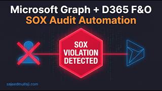 Automating D365 F&O SOX Compliance Audits with Microsoft Graph API and PowerShell