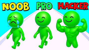 🎯 Circles Run 3D – Epic NOOB vs PRO vs HACKER Battle! Full Walkthrough Ep008