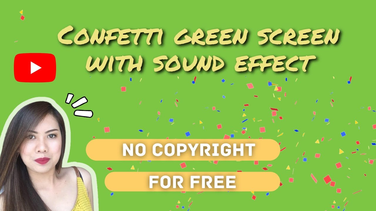Confetti Green Screen With Sound Effect | No Copyright - YouTube
