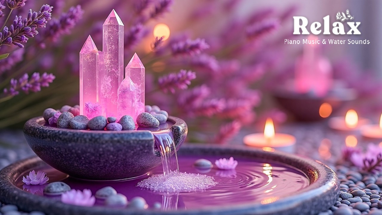 Deep Sleep Piano & Water Sounds 🌿 Insomnia Relief, Anxiety & Depression | Calm Mind & Body