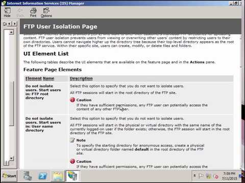 Install and Configure FTP Server on Windows Server 2008 R2